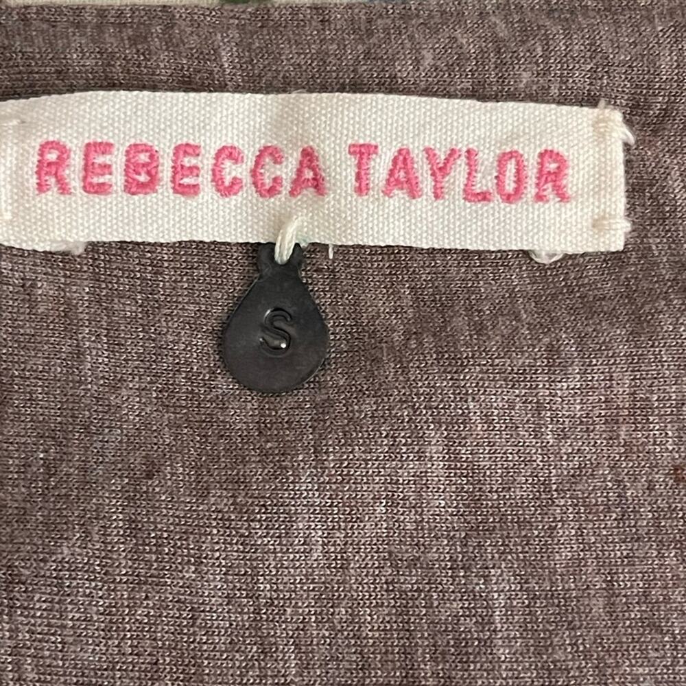 Rebecca Taylor Jersey Knit Taupe Bodycon Dress S - Picture 5 of 8